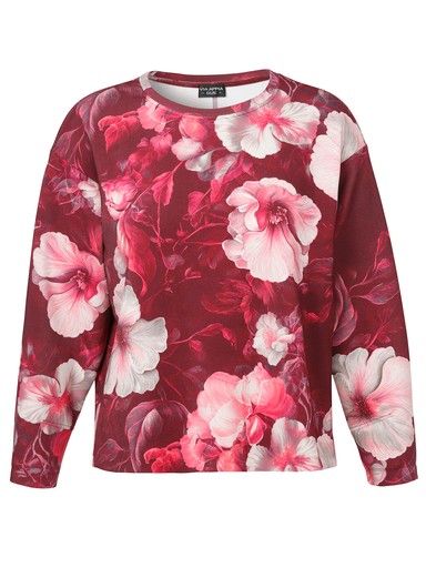 Trui bordeaux bloem 2615733