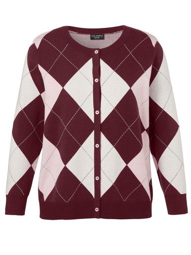 Vest bordeaux ruit 2615832