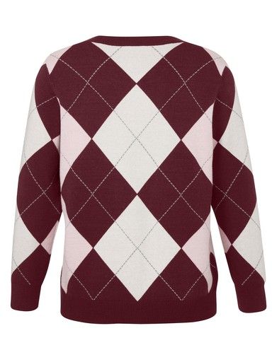 Vest bordeaux ruit 2615832