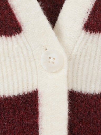 Vest bordeaux streep 2615881