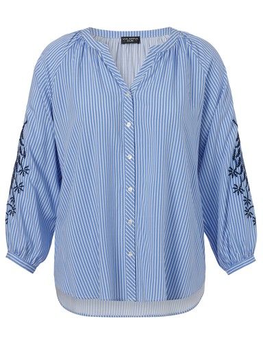 Blouse blauw wit streep 2615961