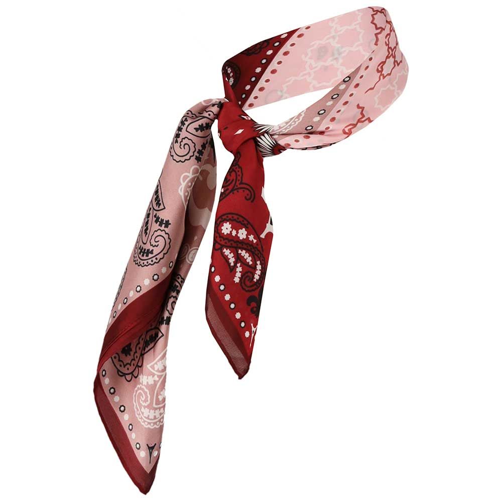 Bandana burgundy roze vierkant 4