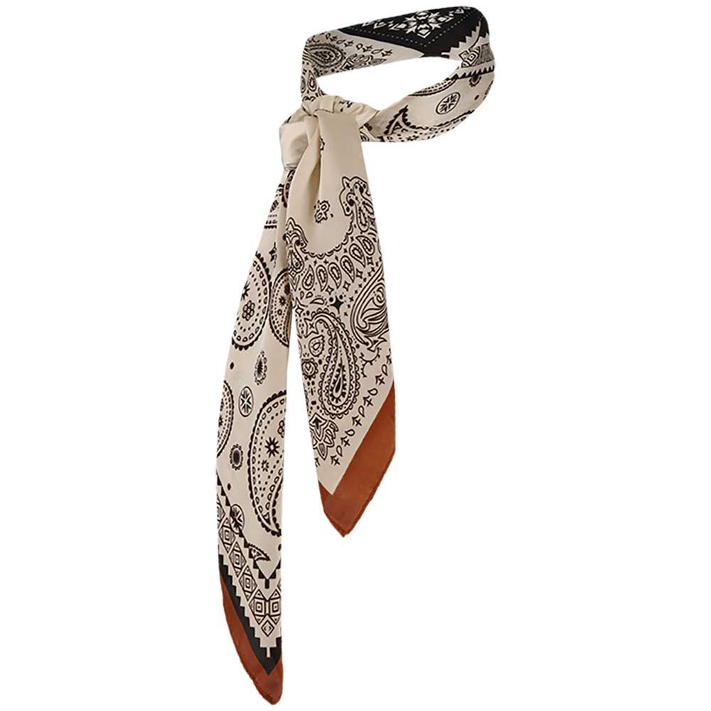 Bandana 4 blok camel ecru