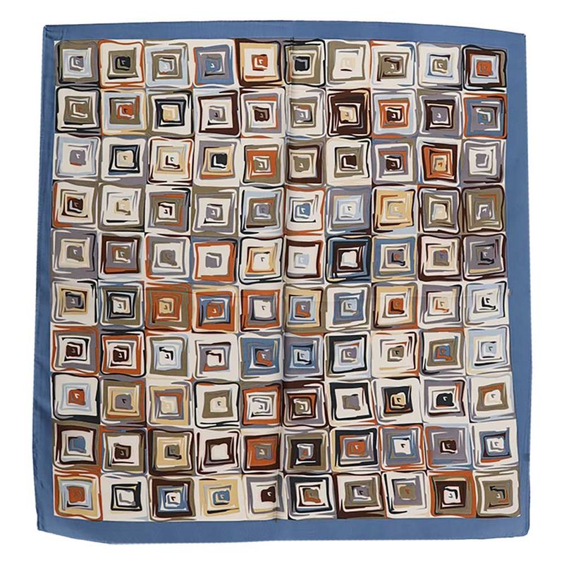 Bandana blauw multi vierkantjes