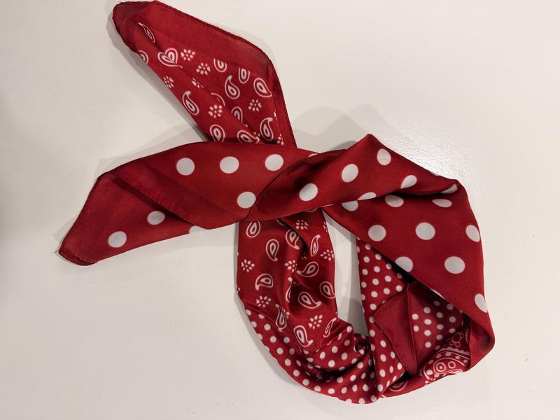Bandana bordeaux rood 4x4