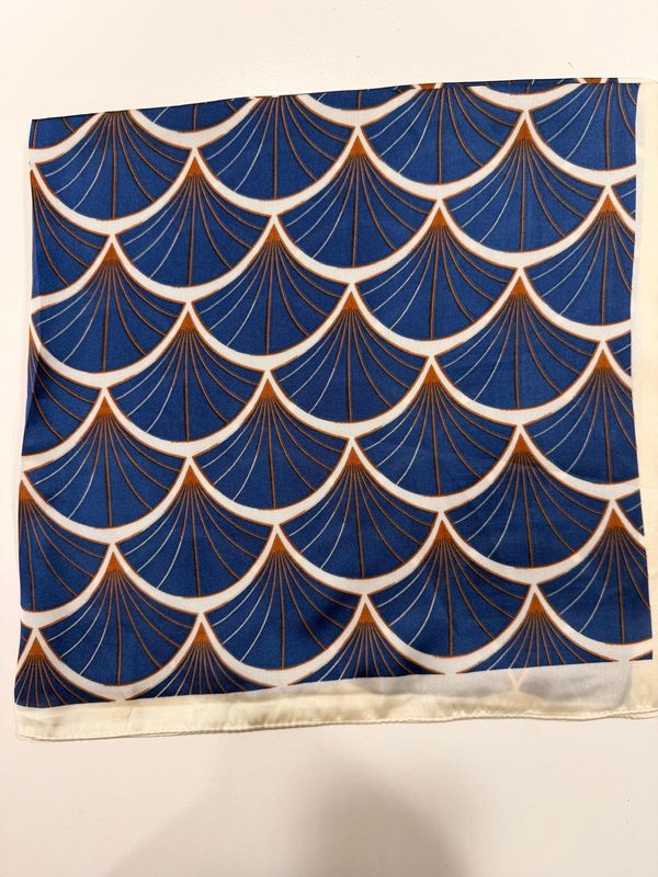 Bandana kobalt blauw waaier