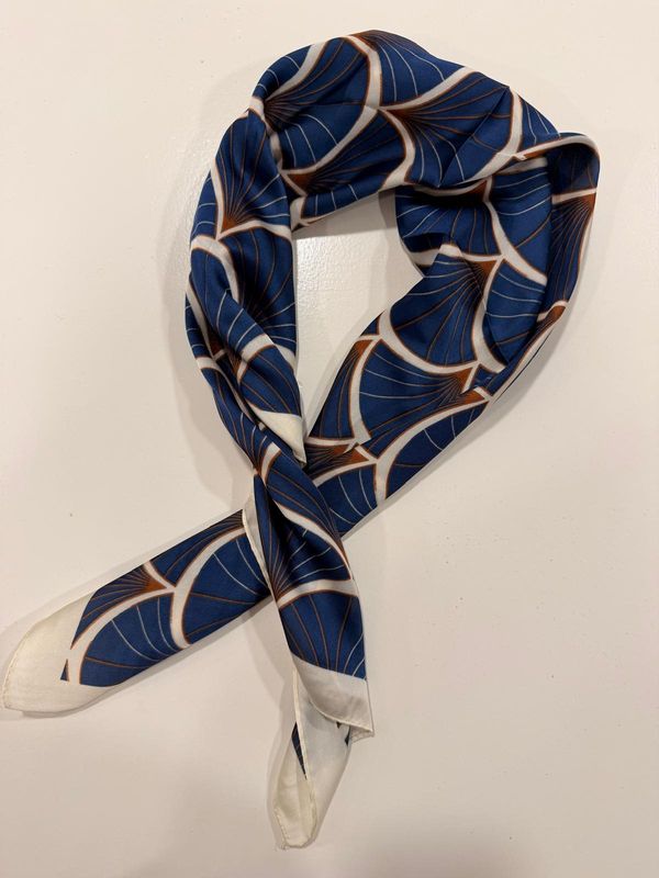 Bandana kobalt blauw waaier