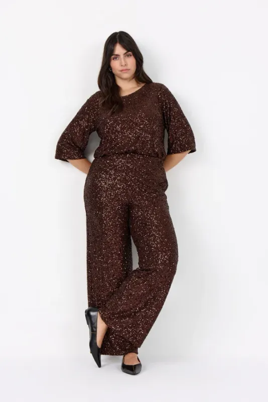 WA-KARINE 2 PANTS 8980 CHOCOLATE PLUM