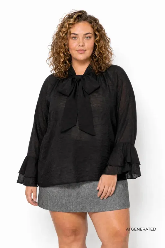 Wasabi Judit 4 blouse zwart