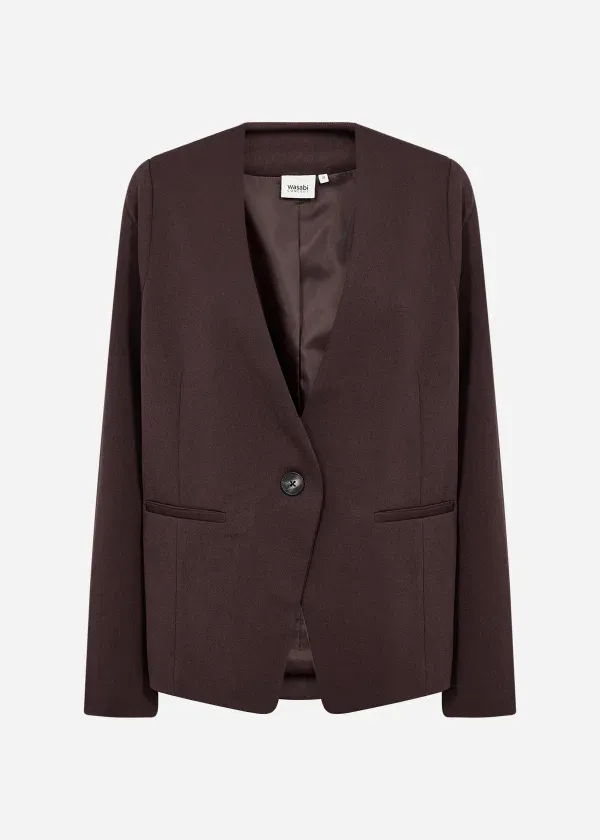 Wasabi Katie 1 blazer chocoladebruin