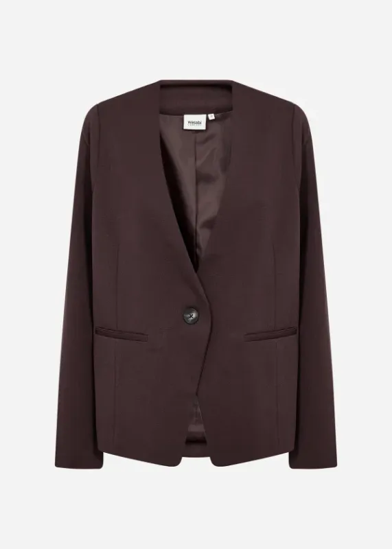 Wasabi Katie 1 blazer chocoladebruin