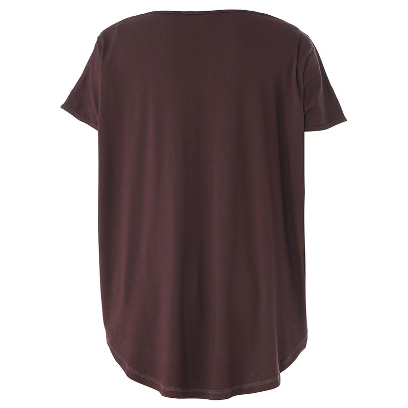 Gozzip Gitte T-shirt bruin met print