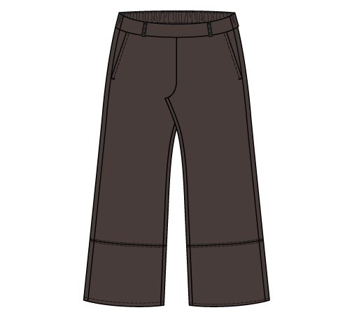 Zhenzi Milly Rupi broek chocoladebruin