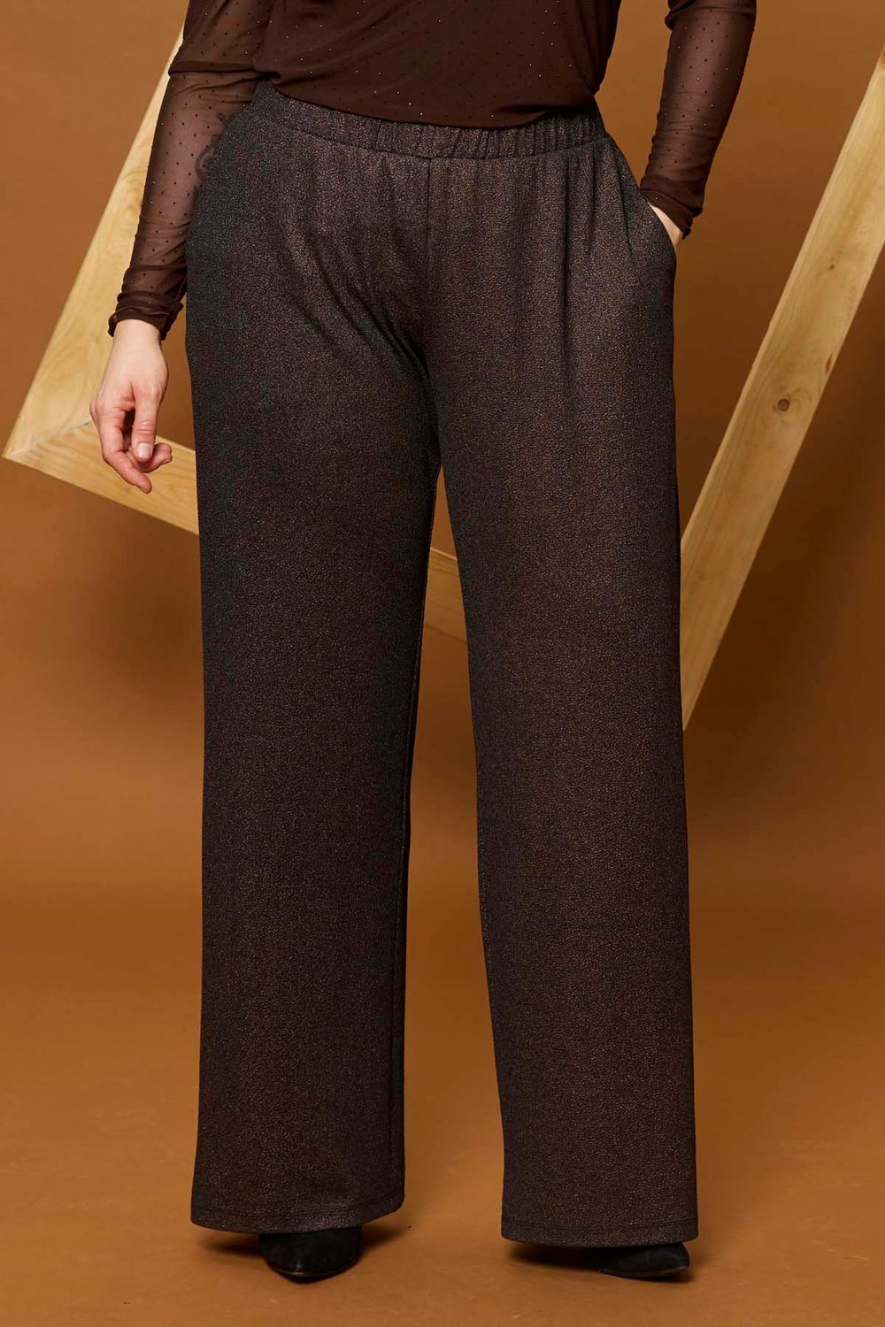 Zh-Mamie 1590 Pants Brown metallic