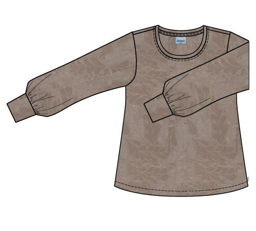 Zhenzi Maida blouse grijsbruin