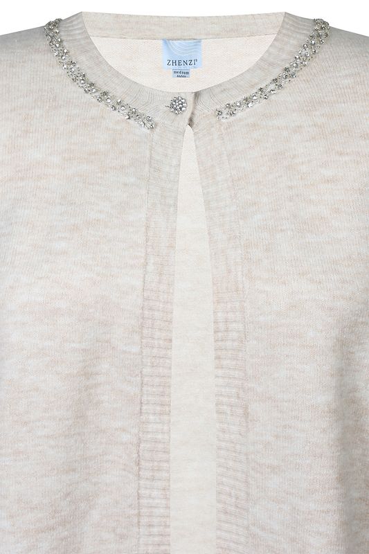Zhenzi Elga vest zandkleur