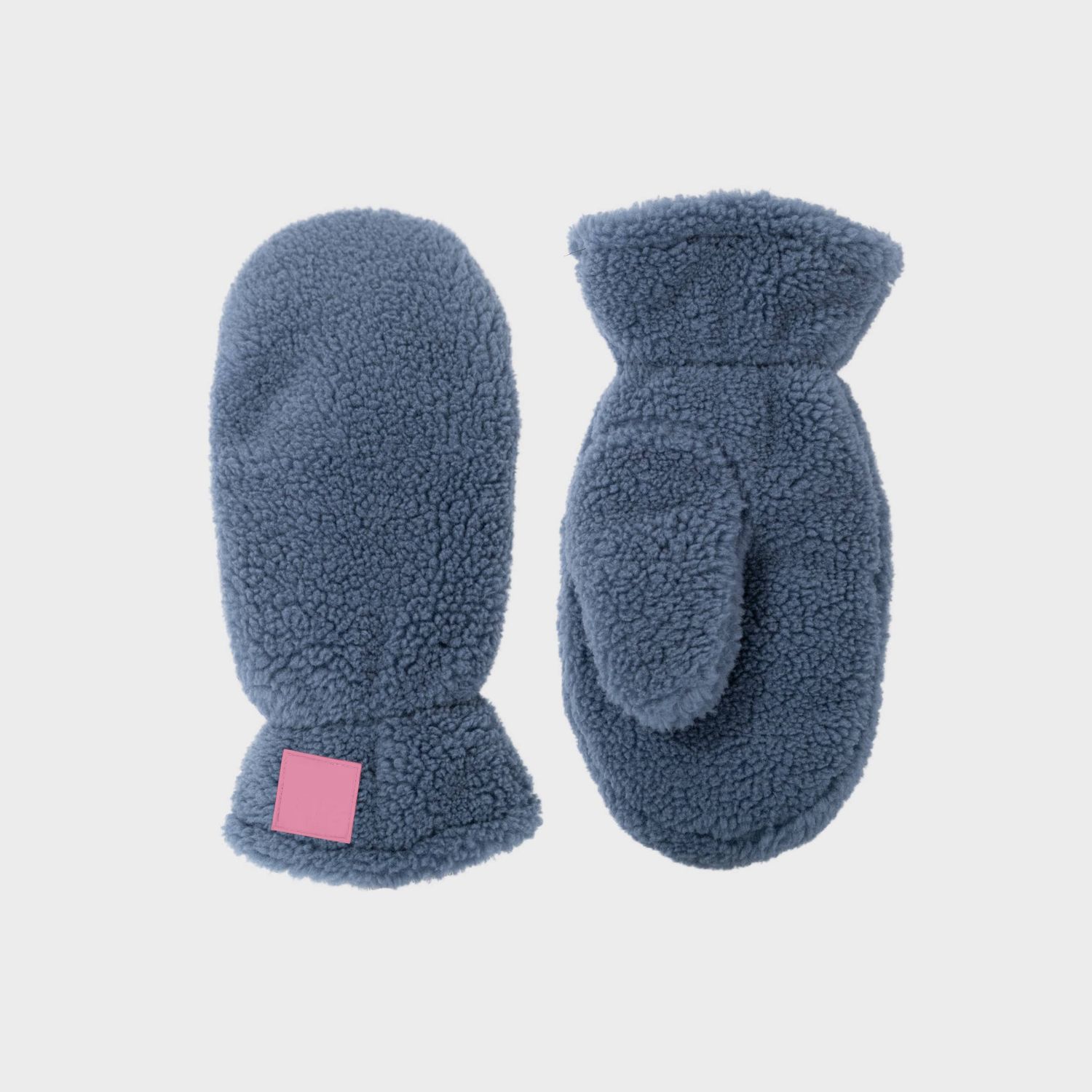 Sherpa wanten van fleece - Blauw: Eén maat