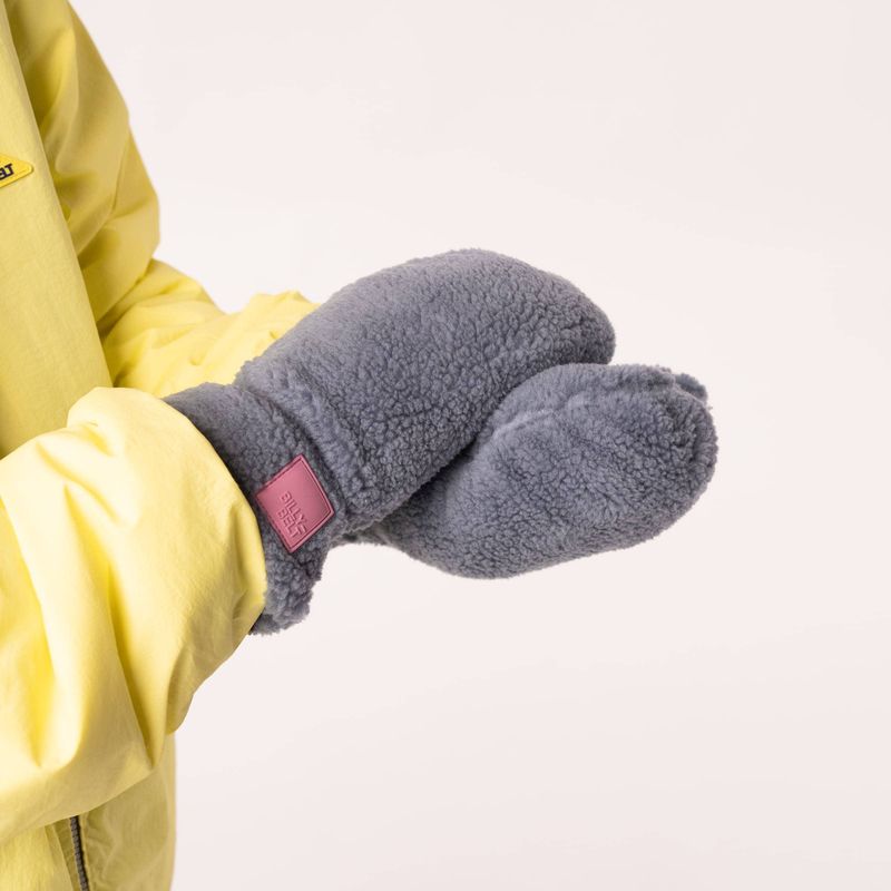 Sherpa wanten van fleece - Blauw: Eén maat