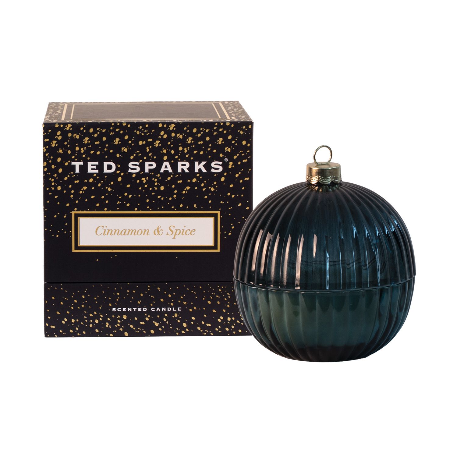 Ted Sparks geurkaars Kerstbal - Cinnamon &amp; Spice