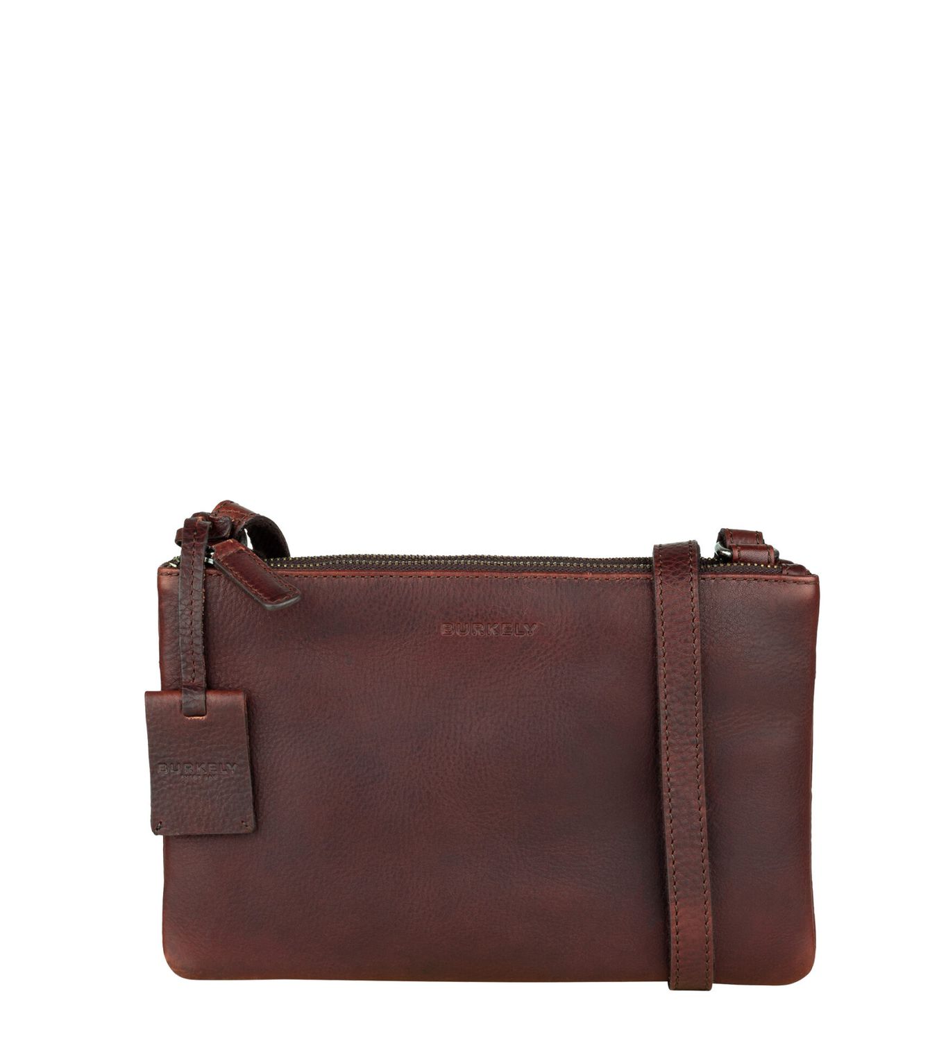 Burkely Antique Avery Sasha crossbody tas L bruin