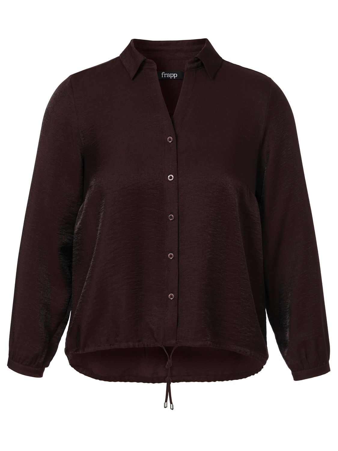 Frapp blouse met koordje bessenrood