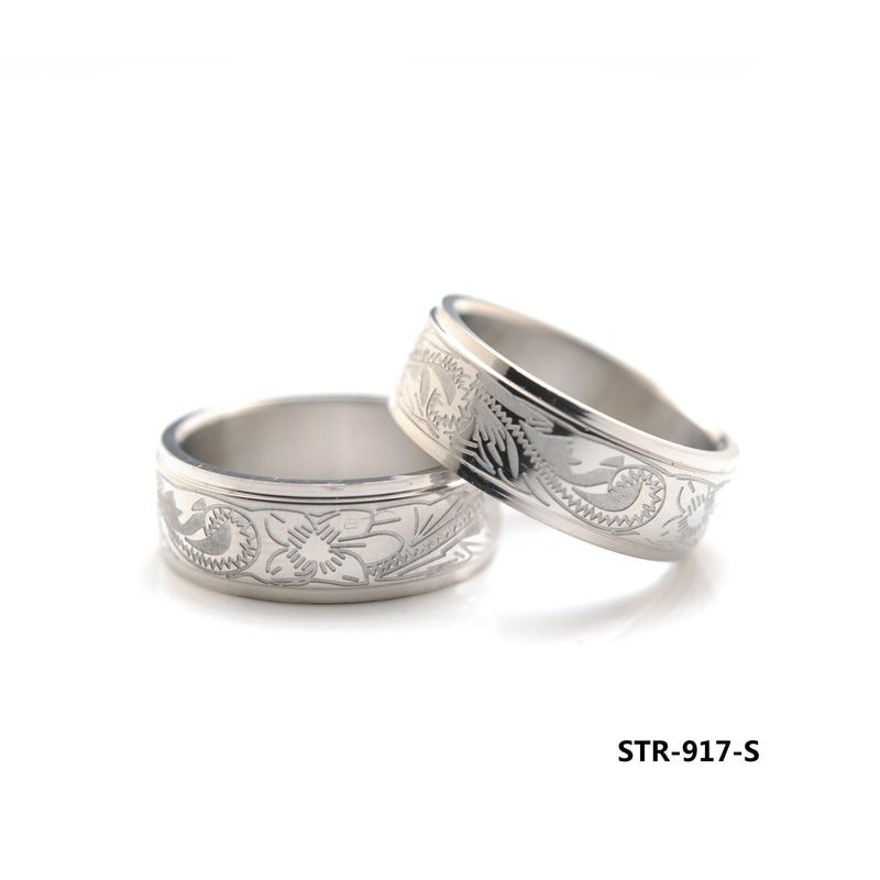 MR02406 -STL- RG 8mm Hawaiian Scroll, Size: Size 5