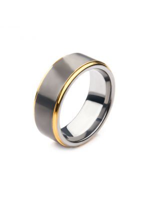 MMM-R004 - Inox FR61325 Ring, Size: Size 9