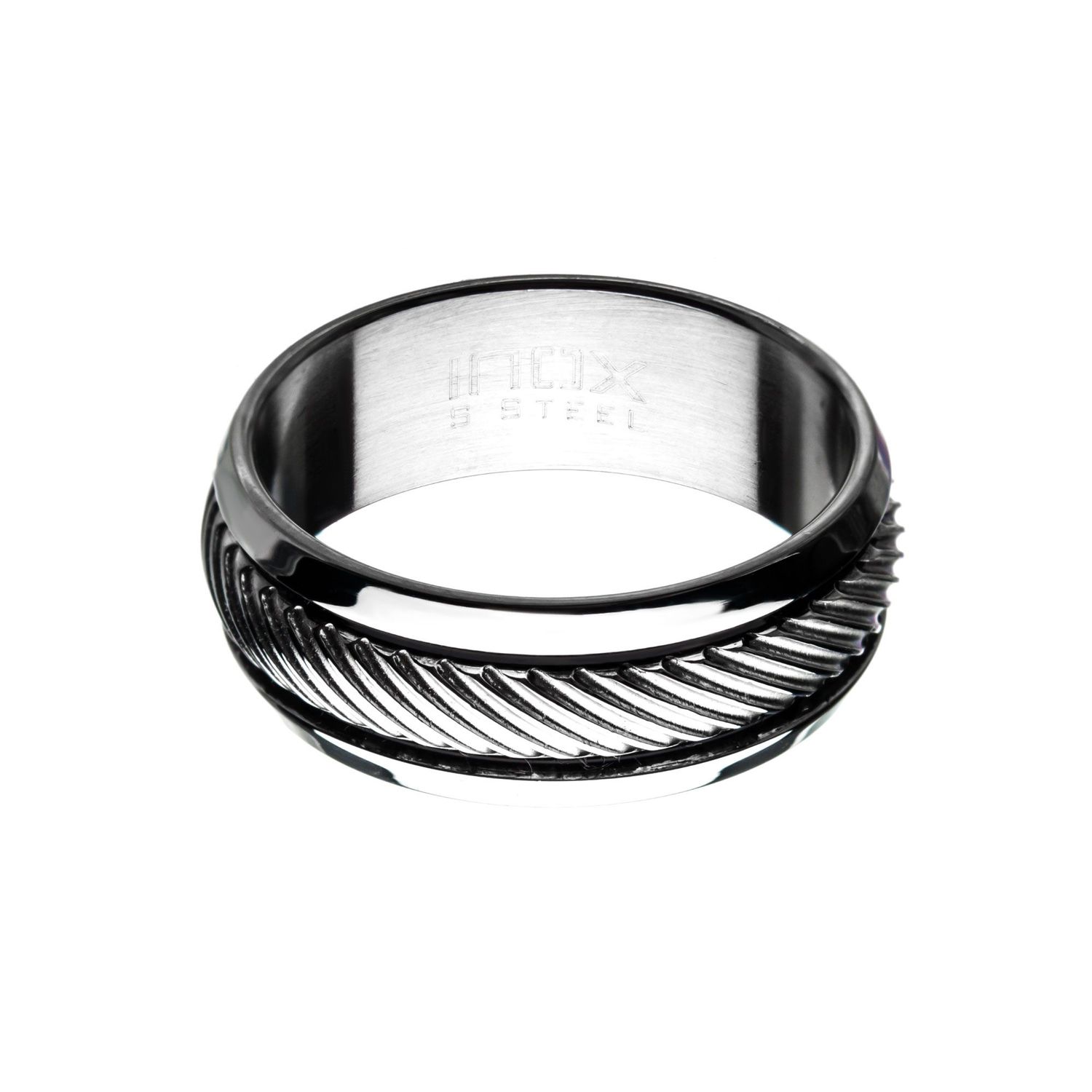 MMM-R006 - Inox FR0006 Ring, Size: Size 9