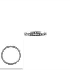 BTF-R003 - Stacking Eternity, Color: W, Size: Sz 5
