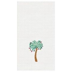 TC-009 - Palm Tree With Lights Waffle Towel