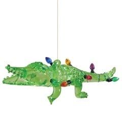 OR-003 - Alligator W/ Lights Ornament