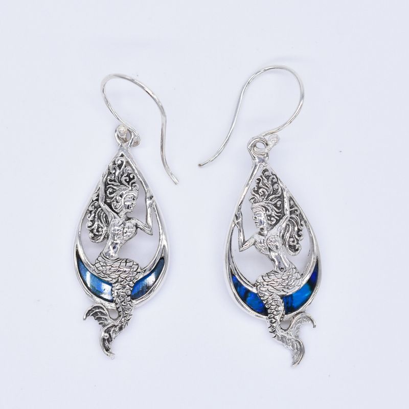 E05852 - Earrings GDS - Mermaid in Teardrop