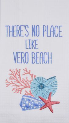TVB-001 - Vero Beach Multi Shell Waffle Towel