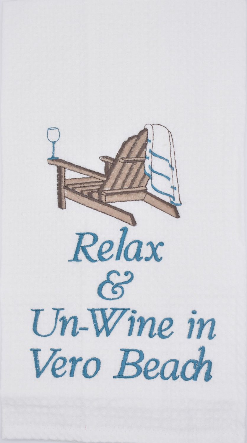 TVB-002 - Vero Beach Relax Unwine Waffle Towel