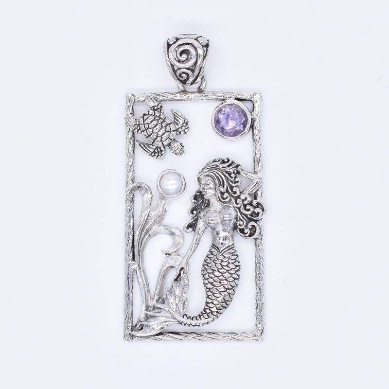 PENDANT ONLY - P05810 - GDS - Mermaid in Rect 