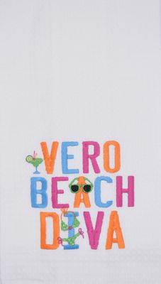 TVB-005 - Vero Beach Diva Waffle Towel