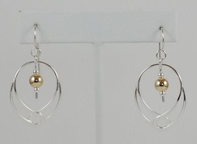 BRJ-E017 - B&amp;R Earrings 1955 S - Silver