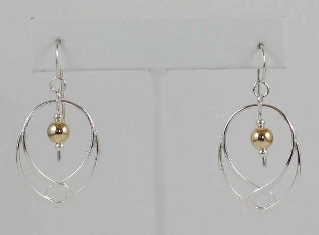 BRJ-E017 - B&amp;R Earrings 1955 S - Silver