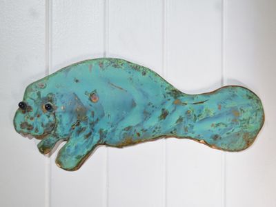 Copper Patina - Large Manatee