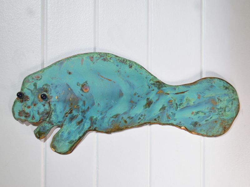 Copper Patina - Large Manatee