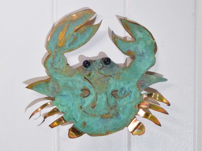 Copper Patina - Medium Crab - 10.5&quot; x 12&quot;