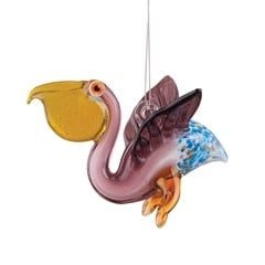 OR-044 - Artglass Pelican Ornament