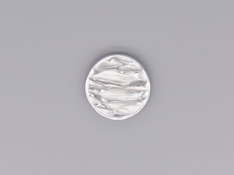 20215 - Pendant White Wrinkle Circle