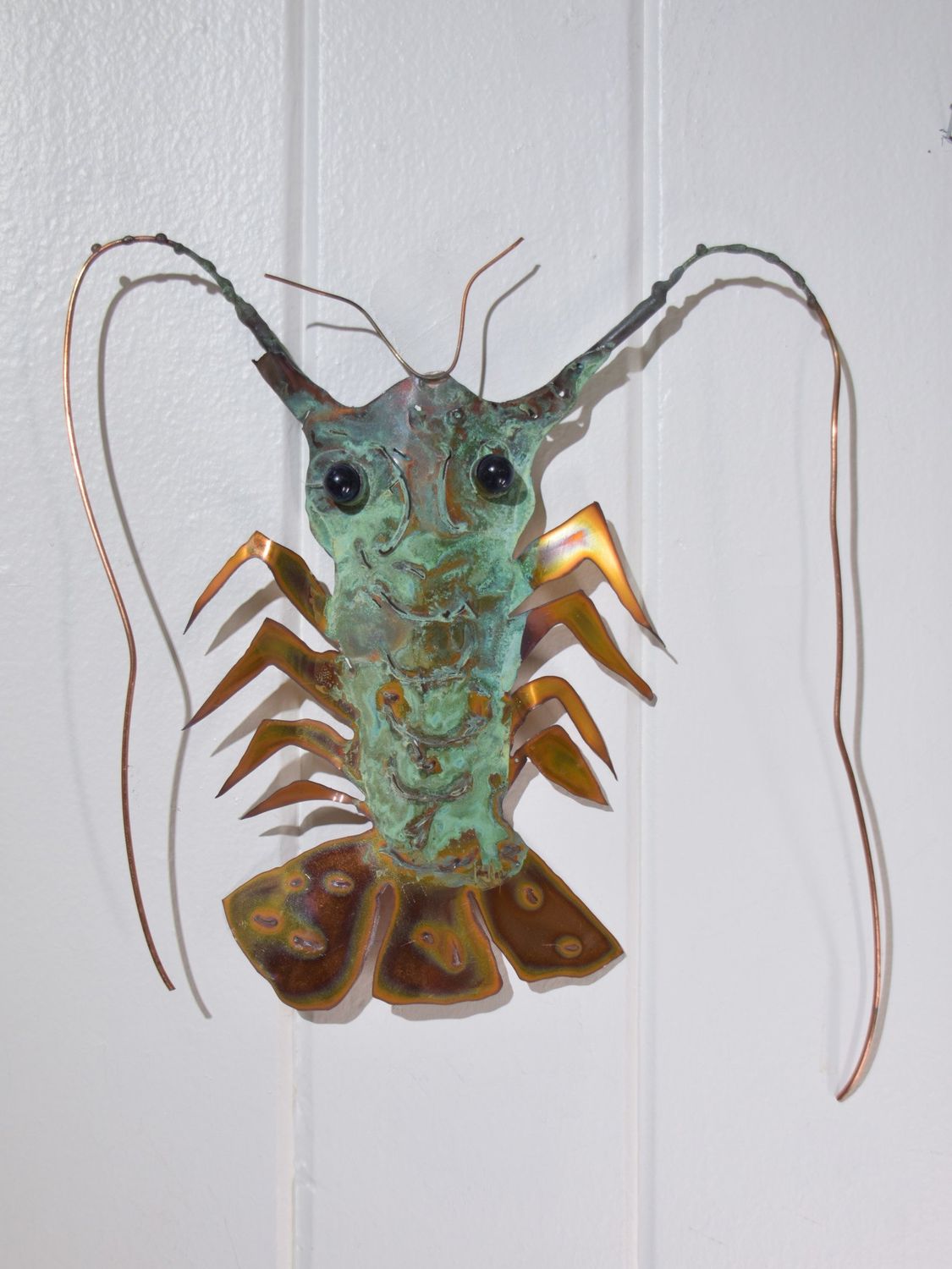 Copper Patina - Large Florida Lobster - 12.&quot; x 13&quot;