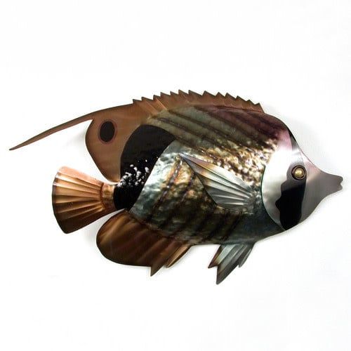 CO127 - Striped Butterfly Fish Single (Stainless Steel)