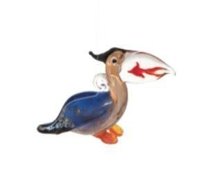 OR-293 - Pelican Caught Fish Ornament