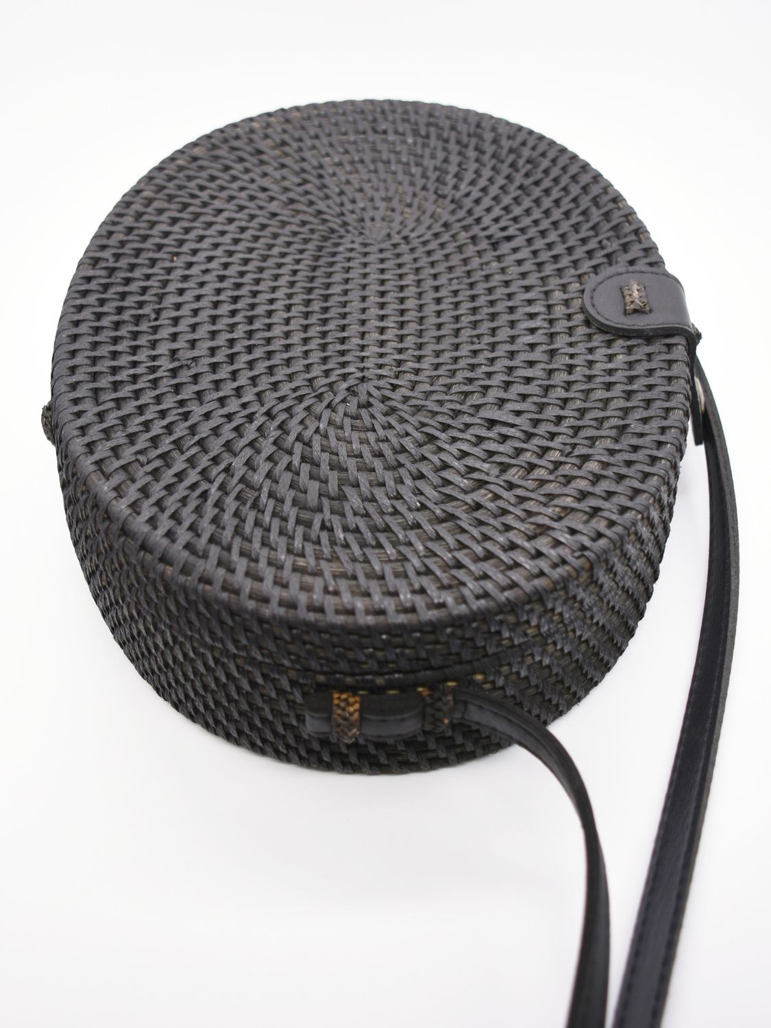 Basket Purse, Oval, Color: Black, Size: Large 10&#39; x 8&#39; x 3&#39;