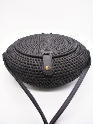 Basket Purse, Cobra, Color: Black, Size: Large 10&#39; x  3&#39;