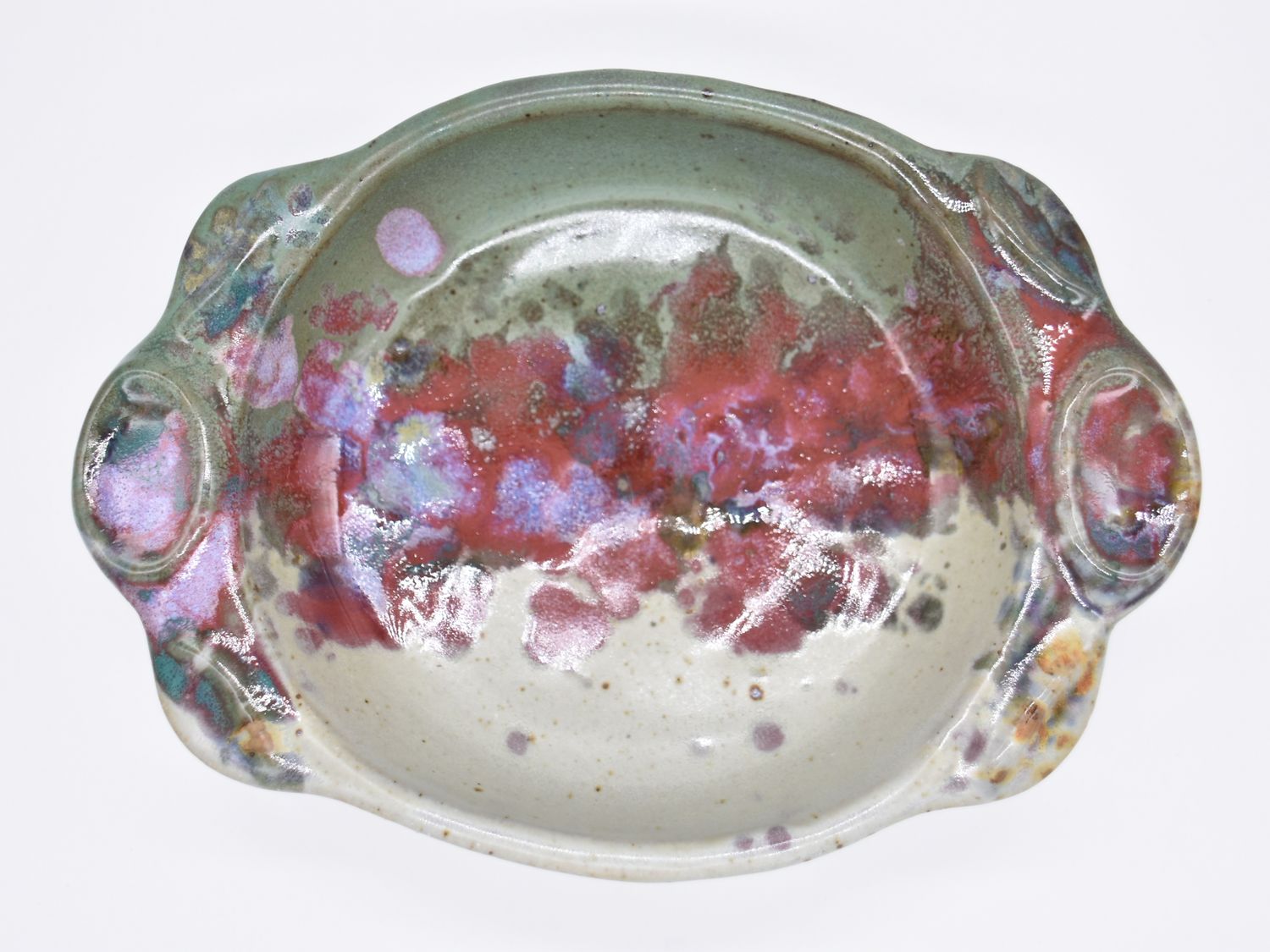 Brie Baker, Pottery, Color: Green w / Multicolors