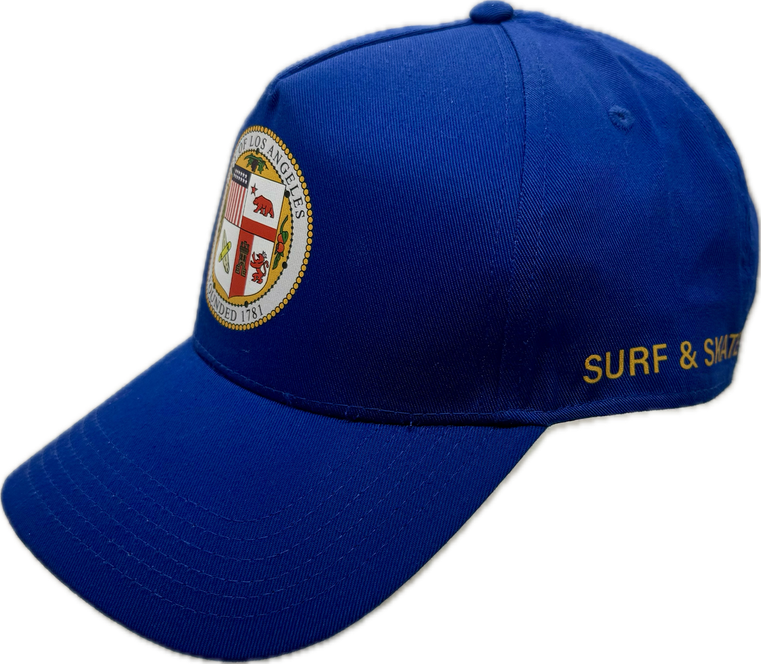 Blue Surf and Skate Canvas Cap